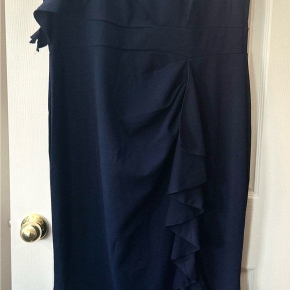 MUST Have! Curves for DAYS. Holiday Party?Wedding?! Navy Blue Dress, 20. 3X. - Picture 5 of 7